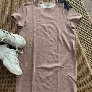 COS Lurex Terry Shirt Dress